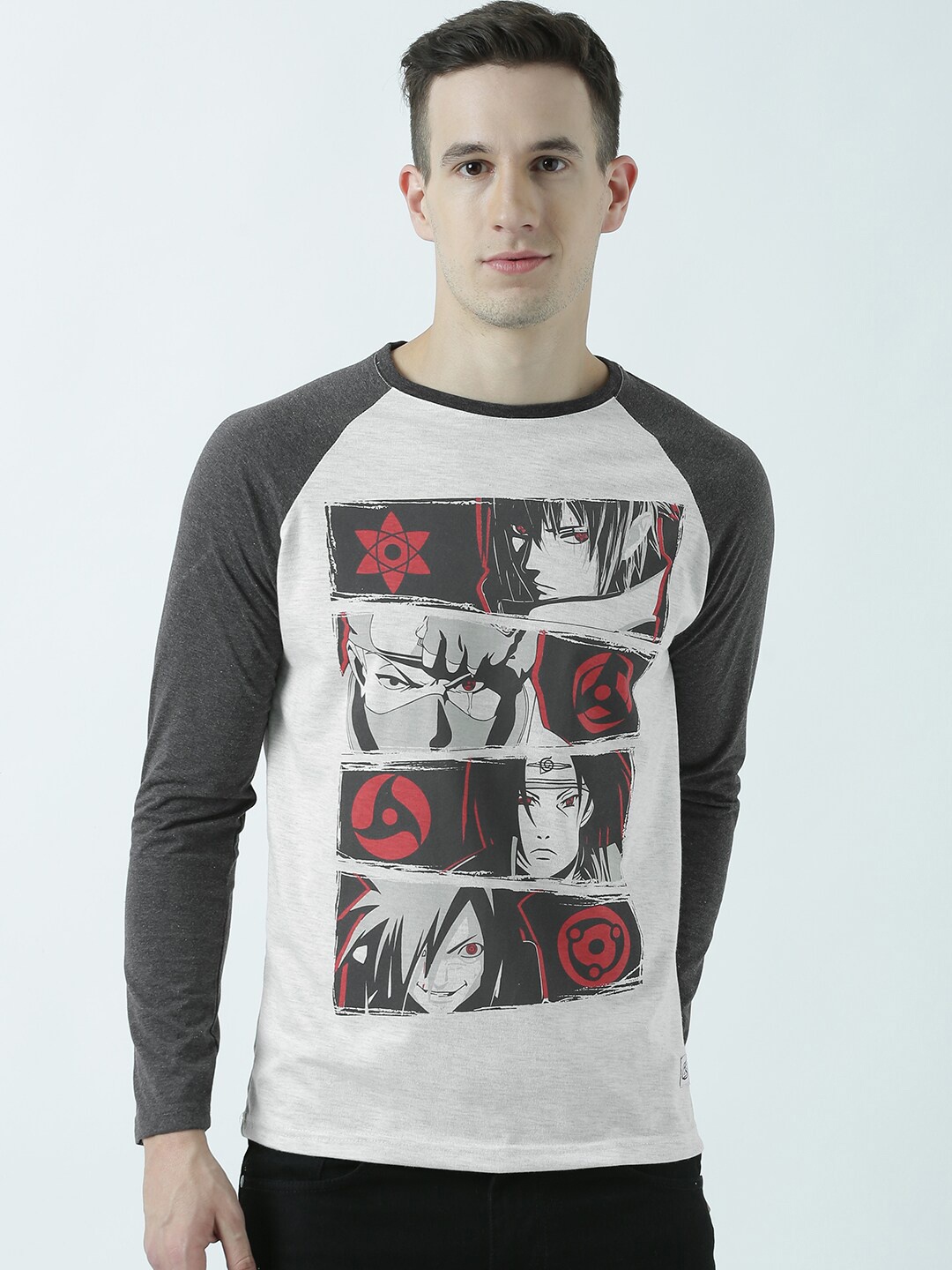 

COMICSENSE Men Printed Bio Finish Cotton T-shirt, Grey