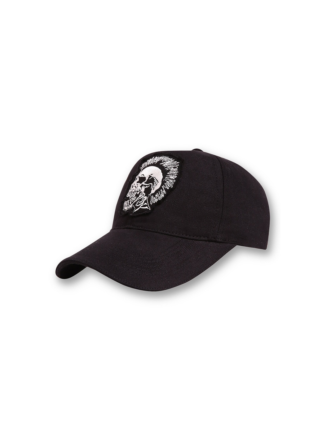 

PUNK Men Cotton Baseball Sports Cap, Black