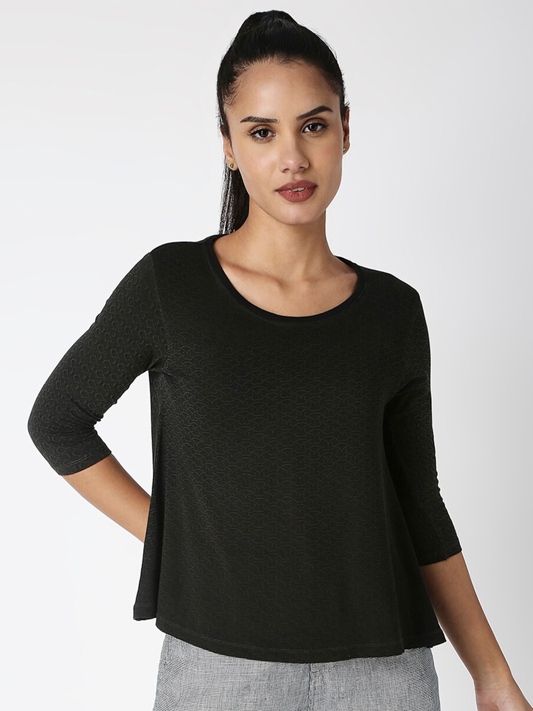 

Disrupt Women Bio Finish Cotton T-shirt, Black
