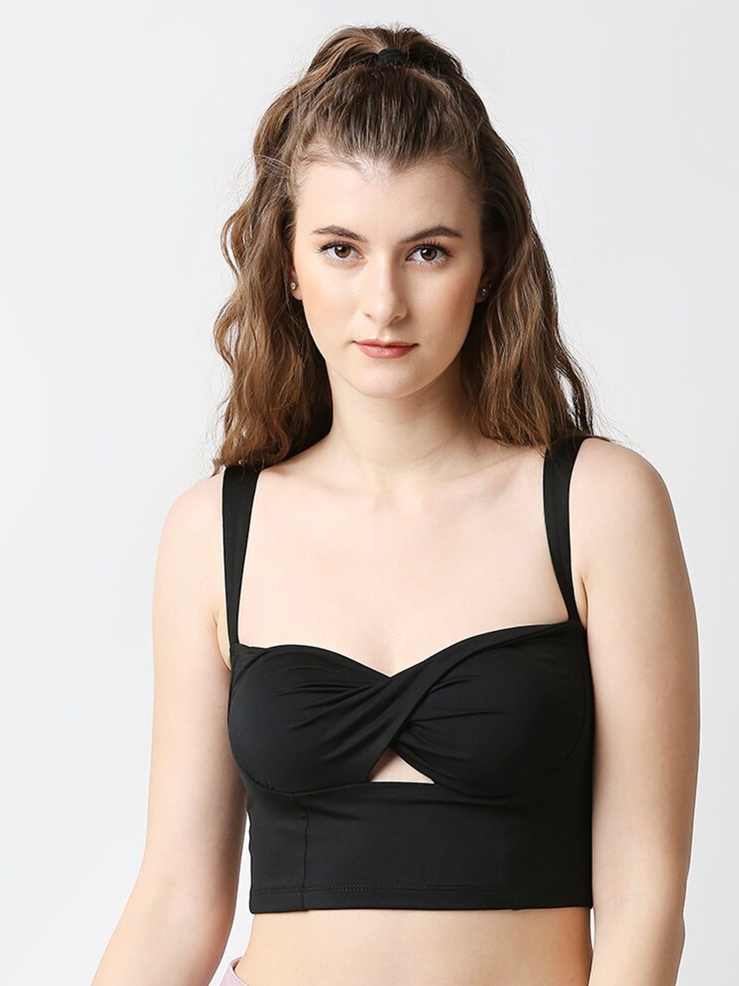 

Disrupt Twisted Crop Top, Black