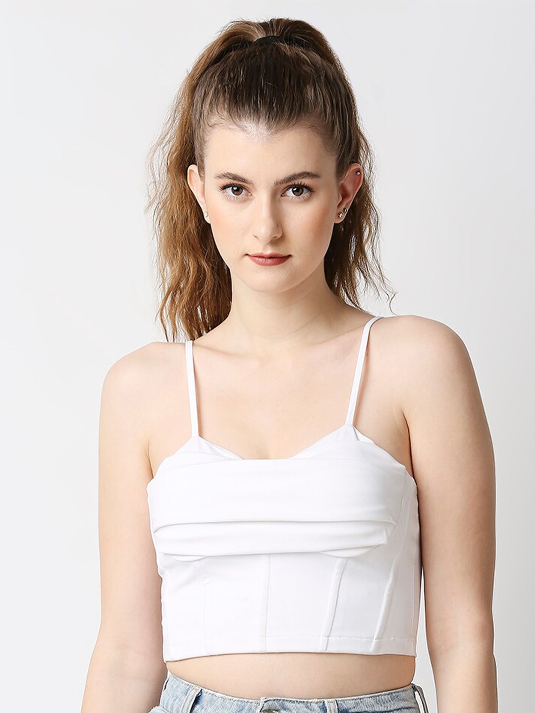 

Disrupt Crop Top, White