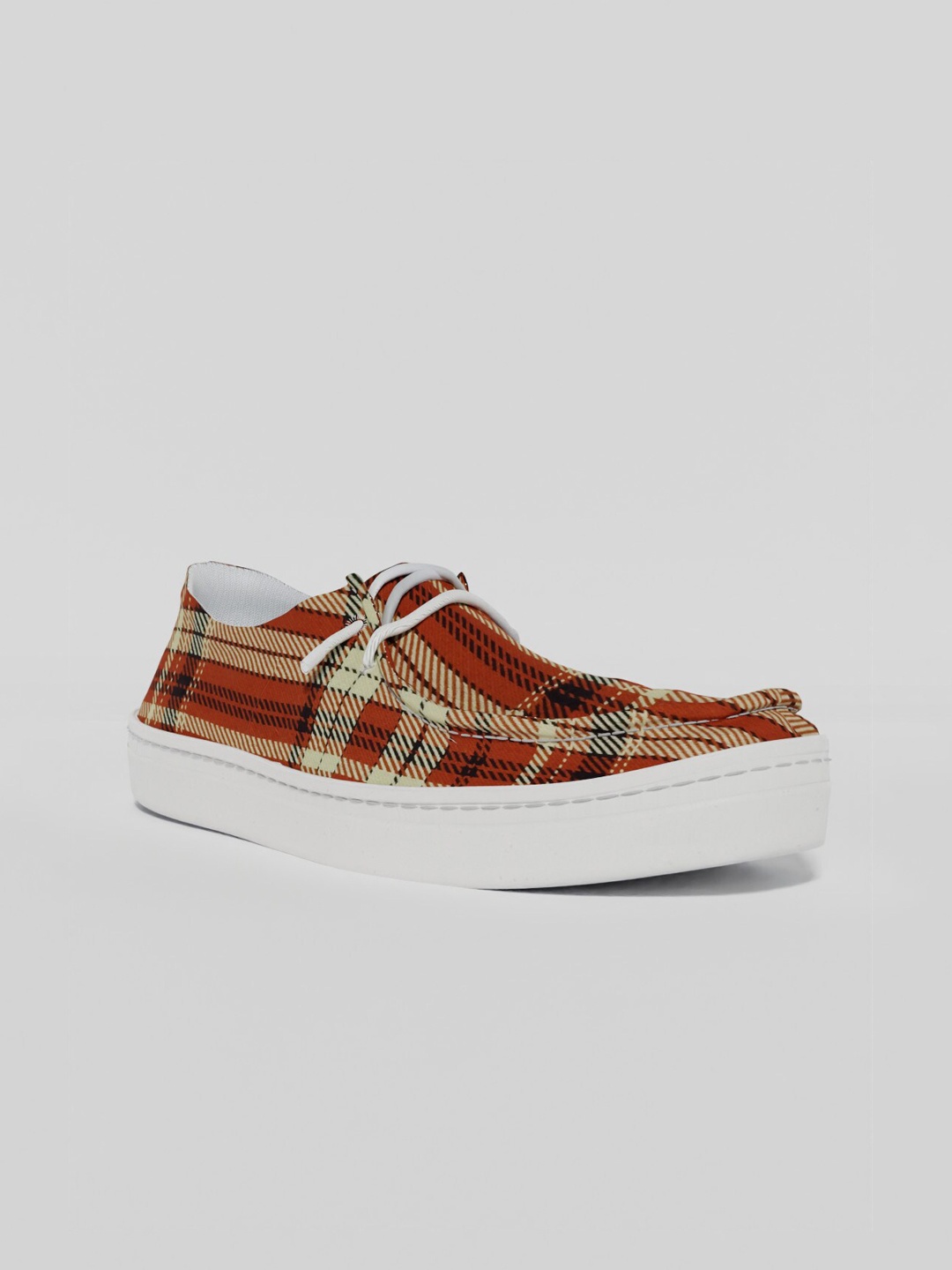 

LOKAIT The Sneakers Company Women Printed Boat Shoes, Rust