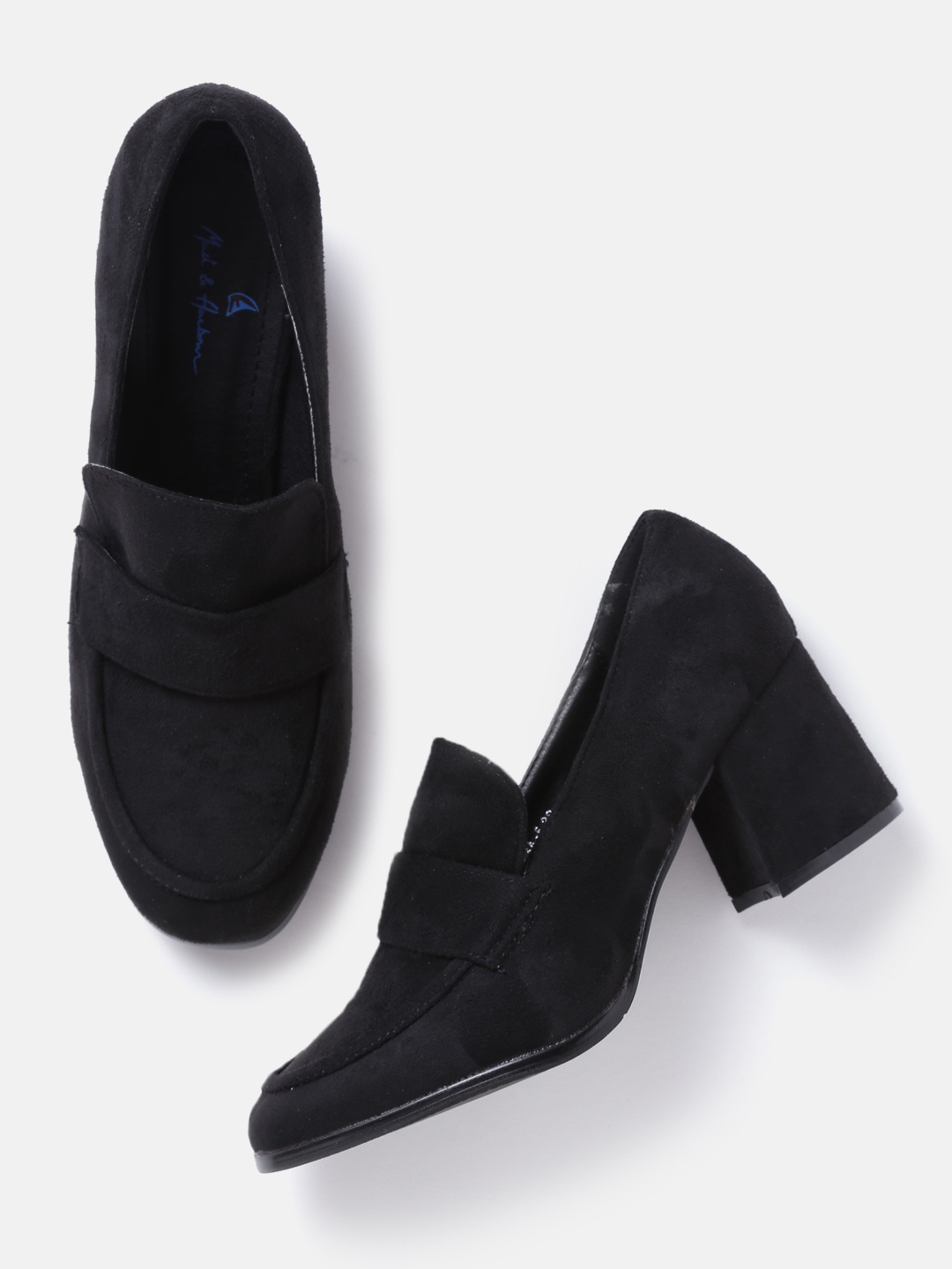 

Mast & Harbour Women Black Solid Pumps