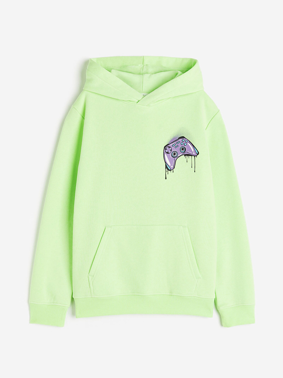 

H&M Boys Printed Hoodie, Green