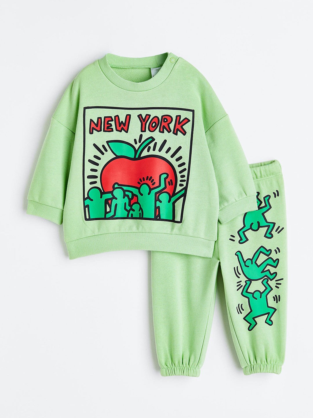 

H&M Boys 2-Piece Sweatshirt Set, Green