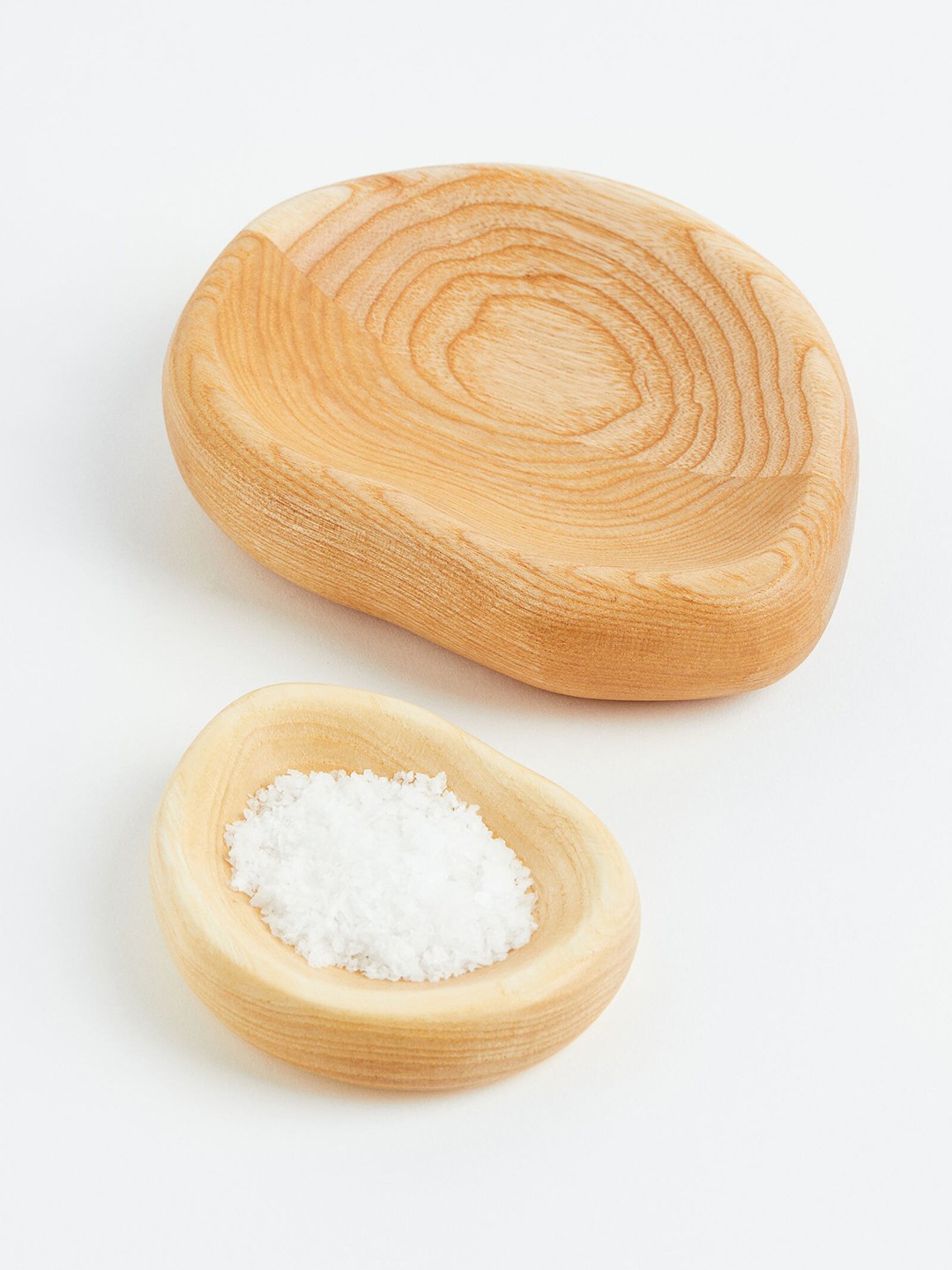 

H&M Beige Wooden Salt Bowl