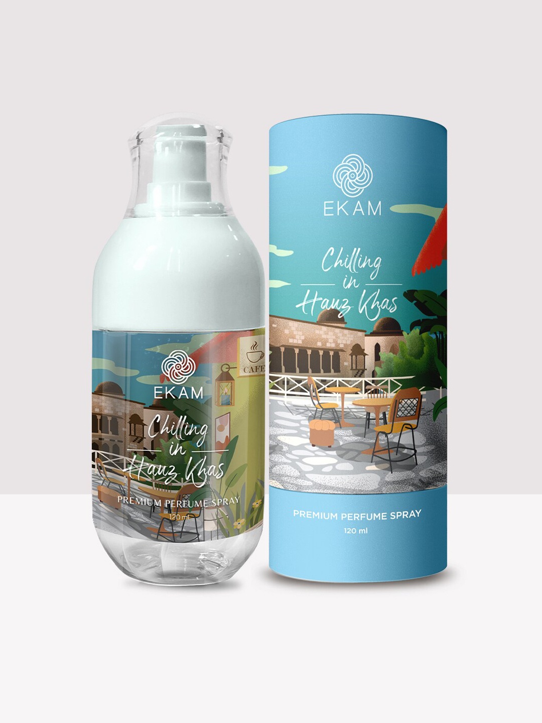 

Ekam Chilling In Hauz Khas Premium Perfume Spray - 120 ml, Blue