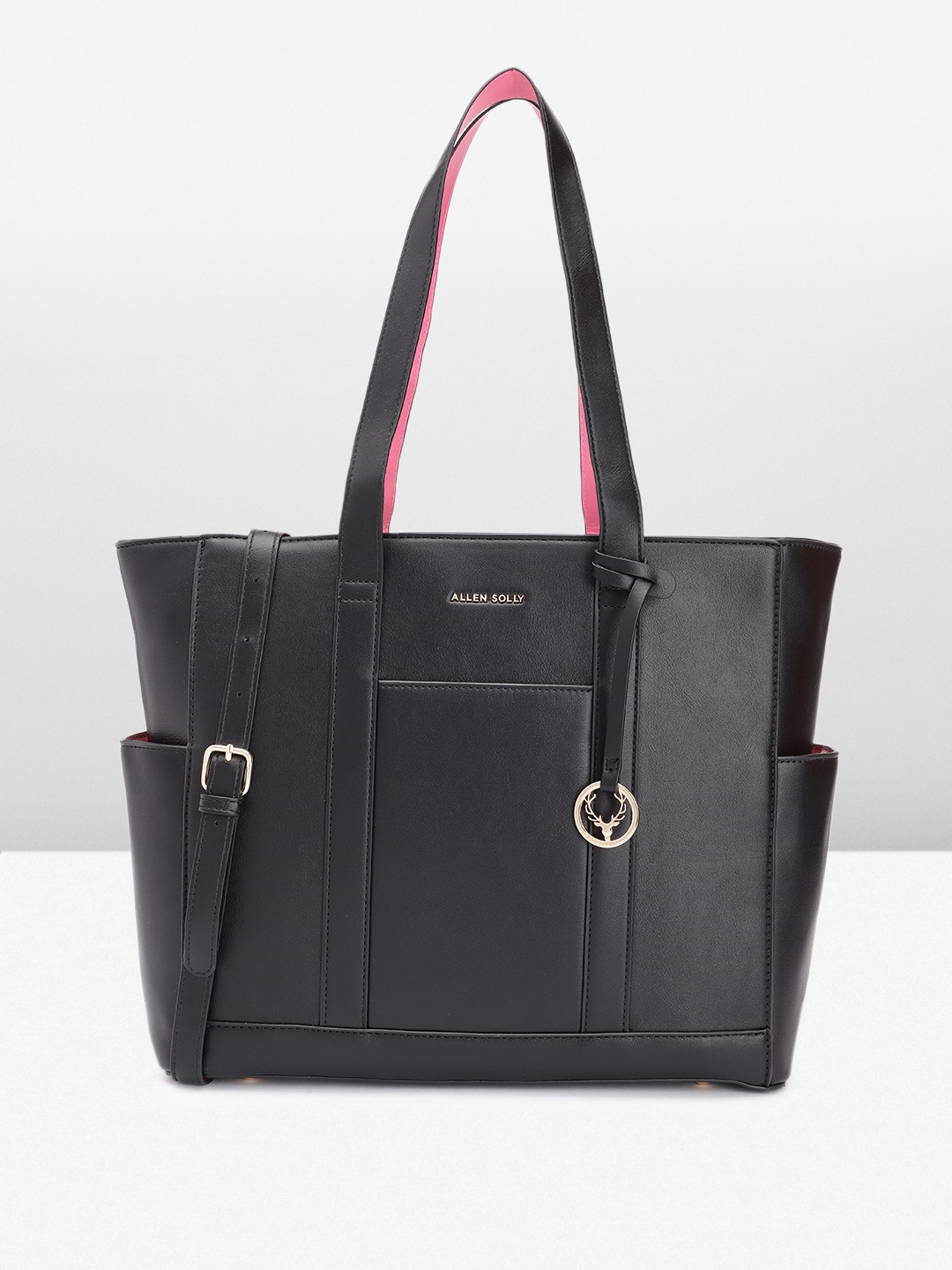 

Allen Solly Structured Shoulder Bag, Black