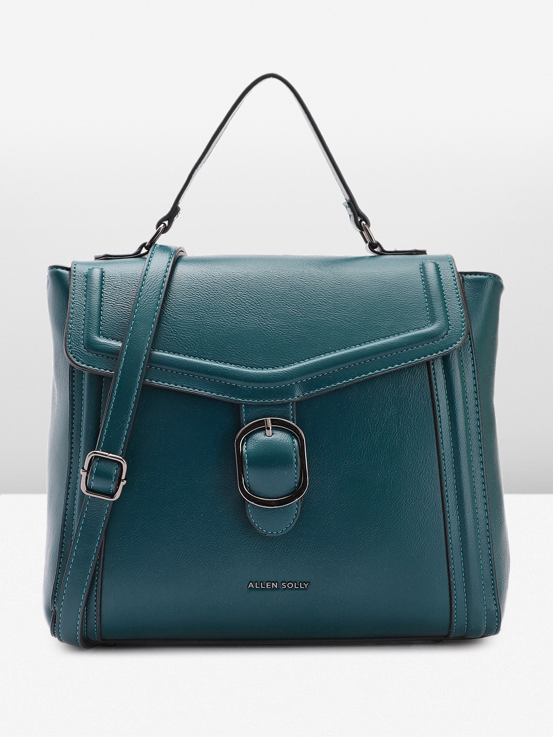 

Allen Solly Oversized Structured Satchel, Teal