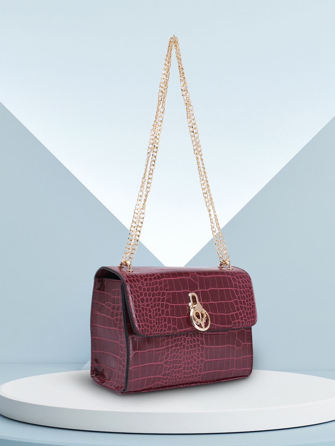 

Allen Solly Textured Shoulder Bag, Purple