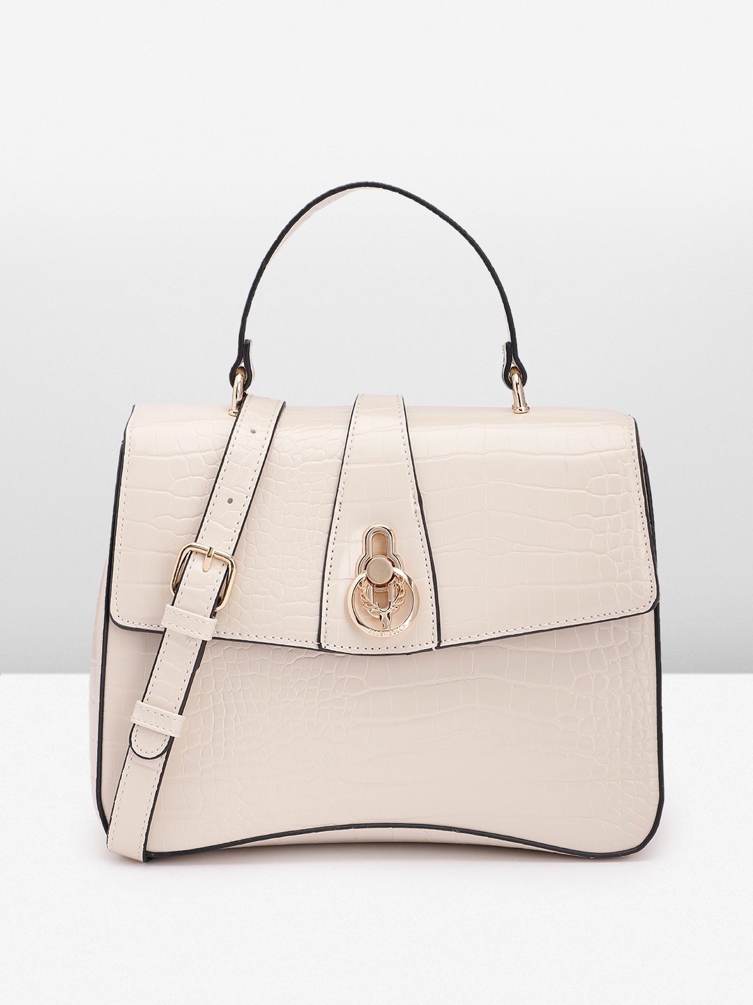 

Allen Solly Textured Satchel, Off white