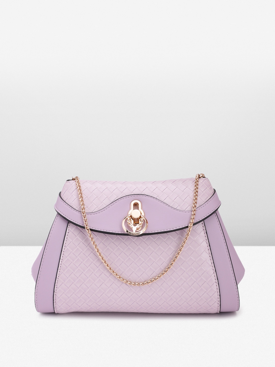 

Allen Solly Textured Sling Bag, Lavender