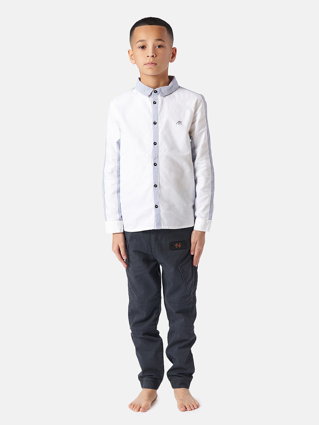 

Angel & Rocket Boys White Casual Cotton Shirt