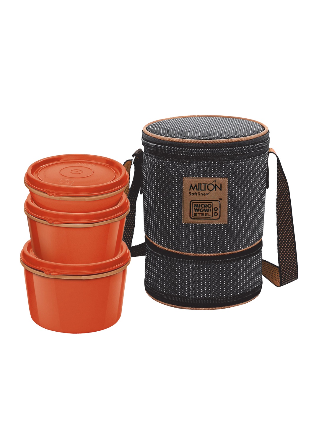 

Milton Flexi 2+1 Brown Stainless Steel Lunch Box 180 ml 320 ml 450 ml With Jacket