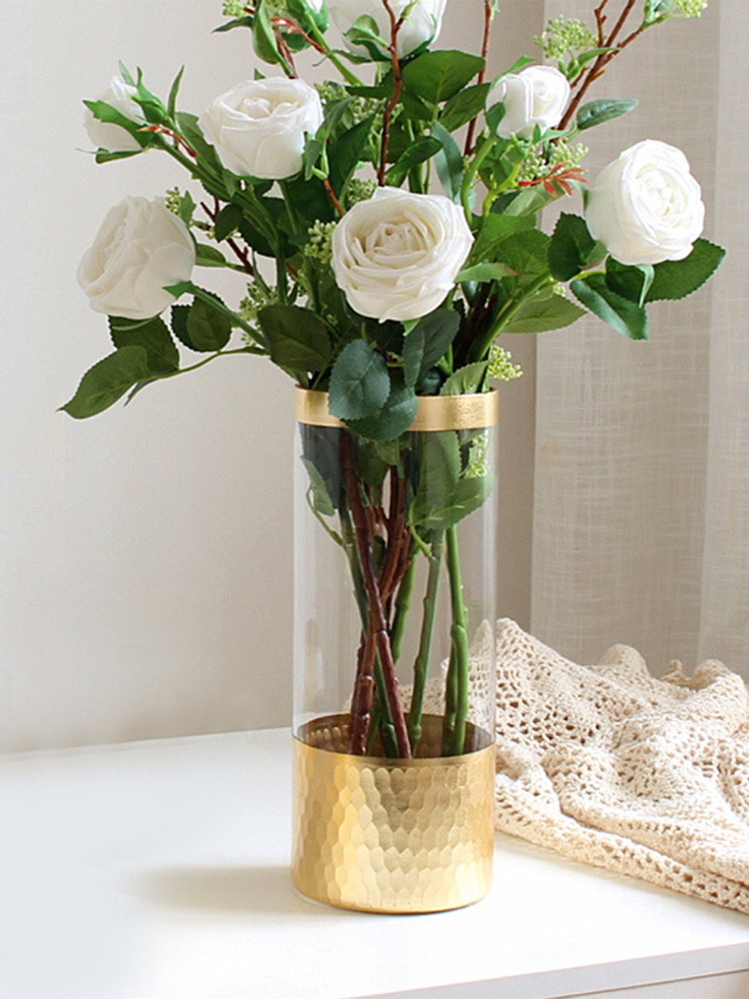 

Nestasia Transparent Straight Glass Vase