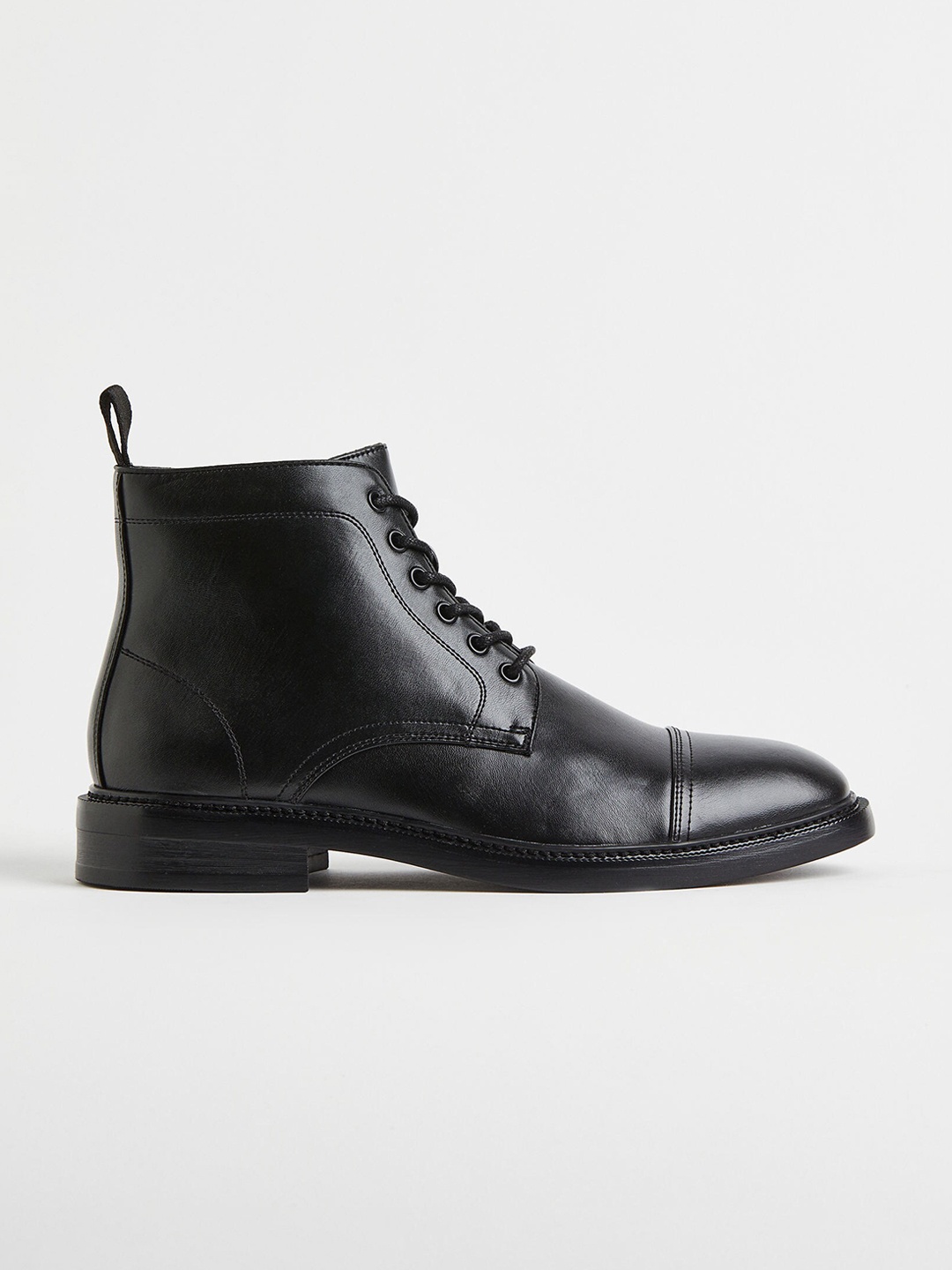 

H&M Men Lace-up Boots, Black