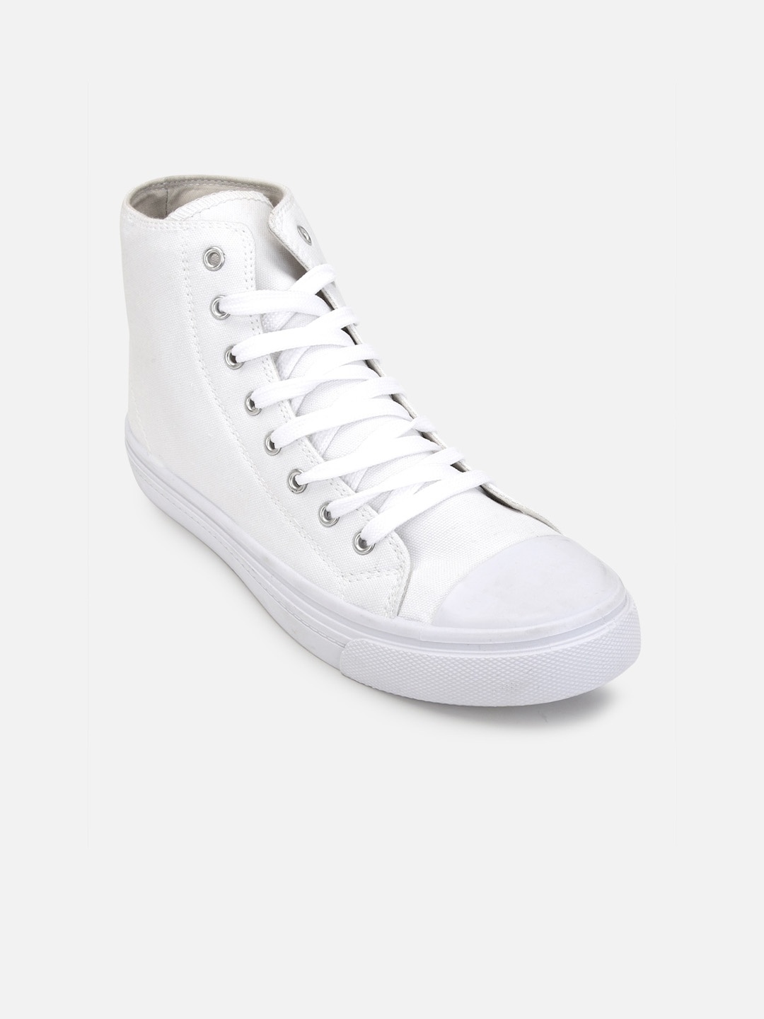 

FOREVER 21 Women High-Top Sneakers, White