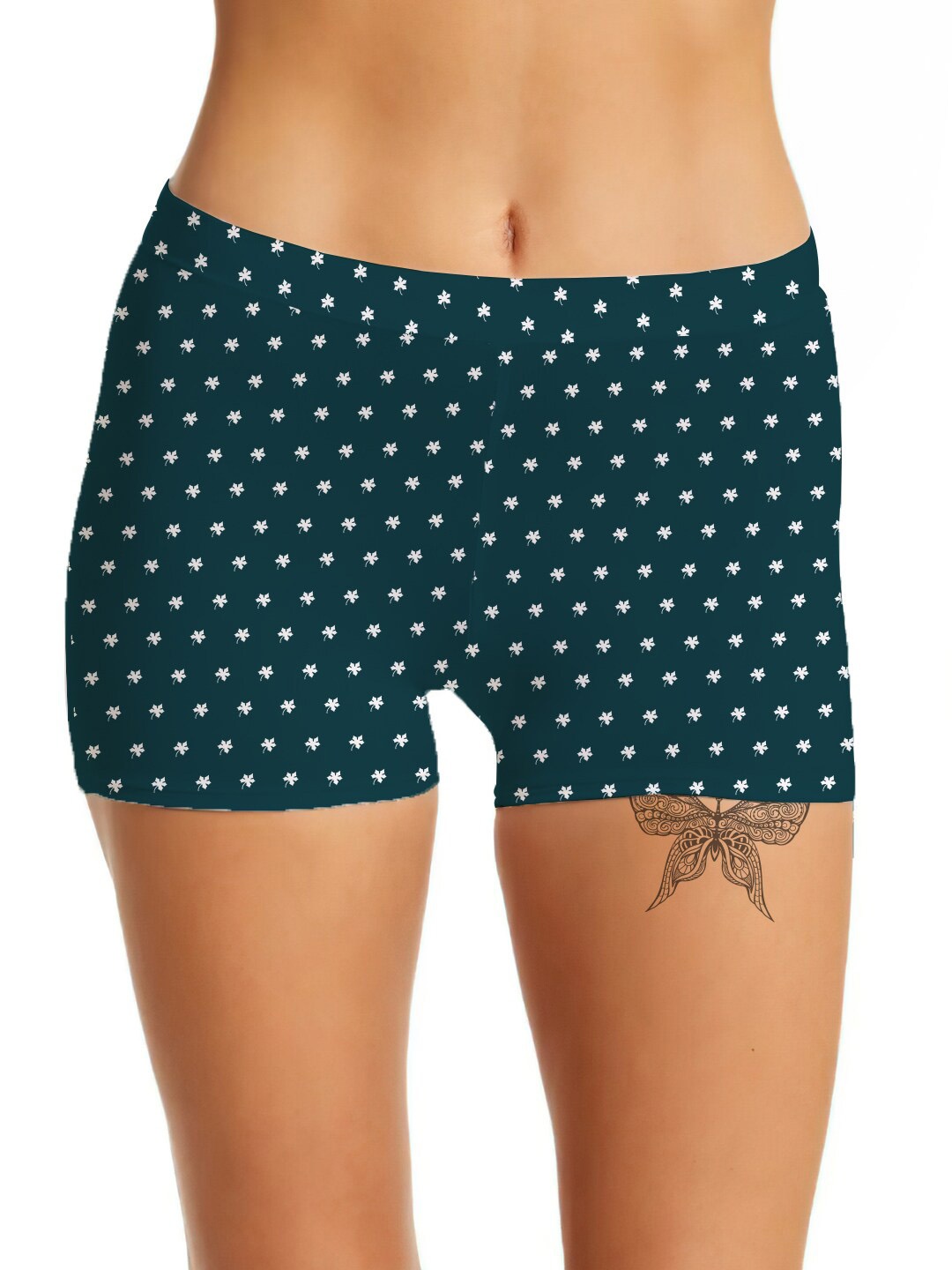 

mezmoda Women Floral Printed Hipster Briefs, Teal