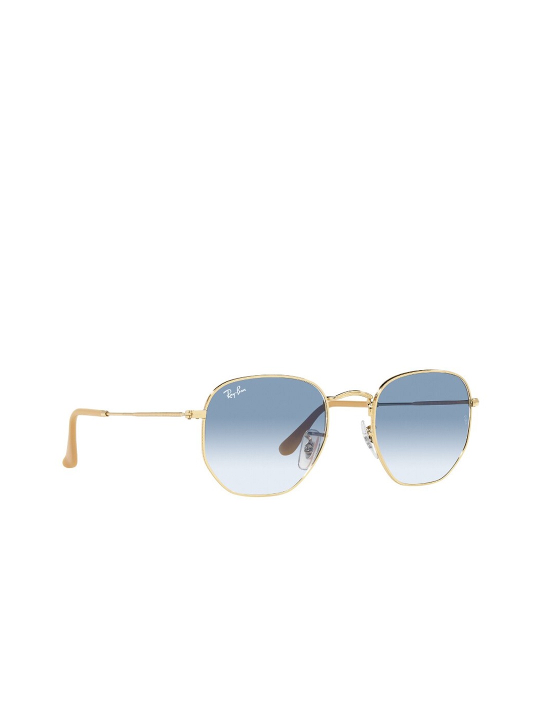 

Ray-Ban Oversized Sunglasses with UV Protected Lens 8056597463805, Gold