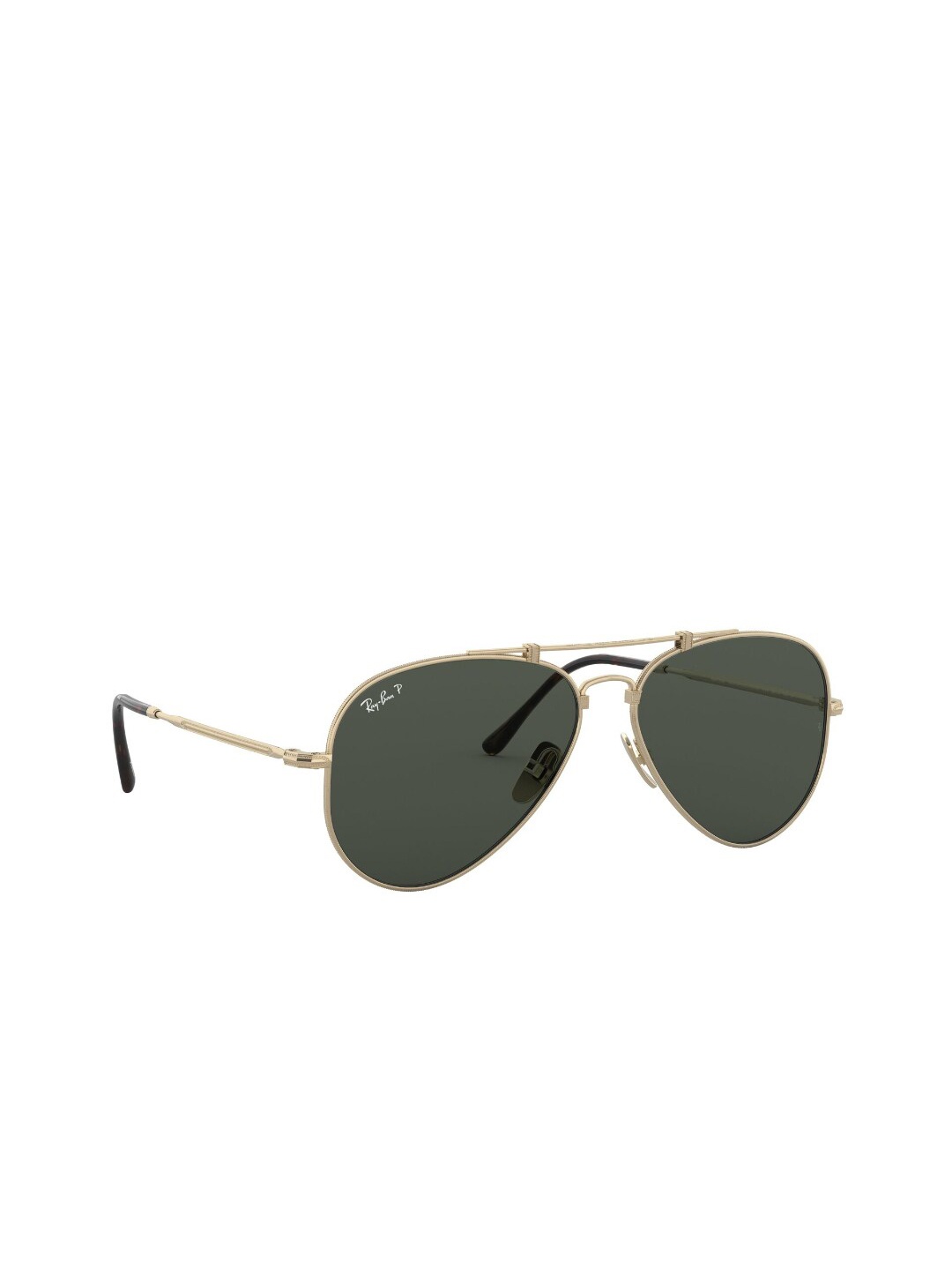 

Ray-Ban Unisex Lens & Aviator Sunglasses with Polarised Lens 8056597001847, Green