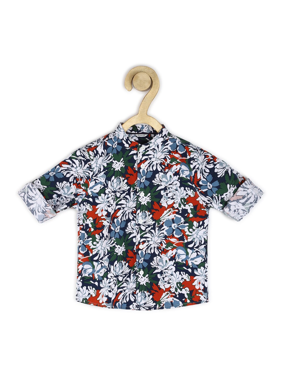 

Allen Solly Junior Boys Floral Printed Casual Shirt, Green