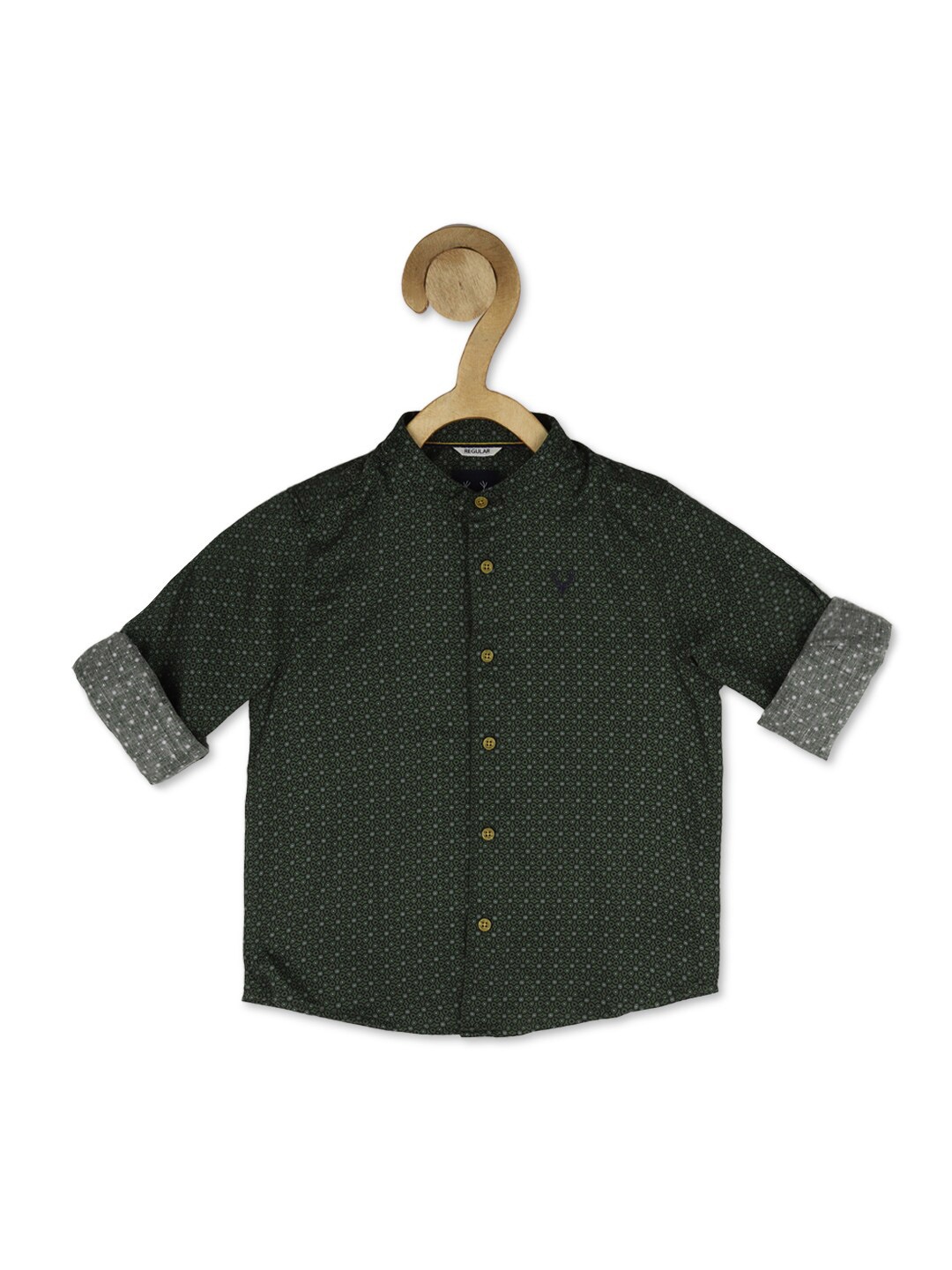 

Allen Solly Junior Boys Printed Pure Cotton Casual Shirt, Green