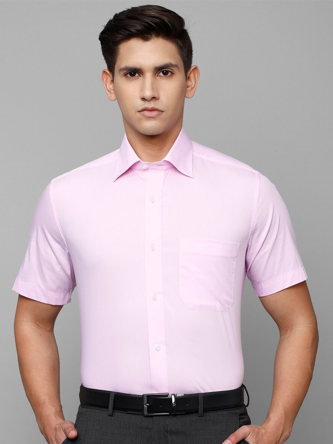 

Louis Philippe Men Slim Fit Formal Shirt, Pink