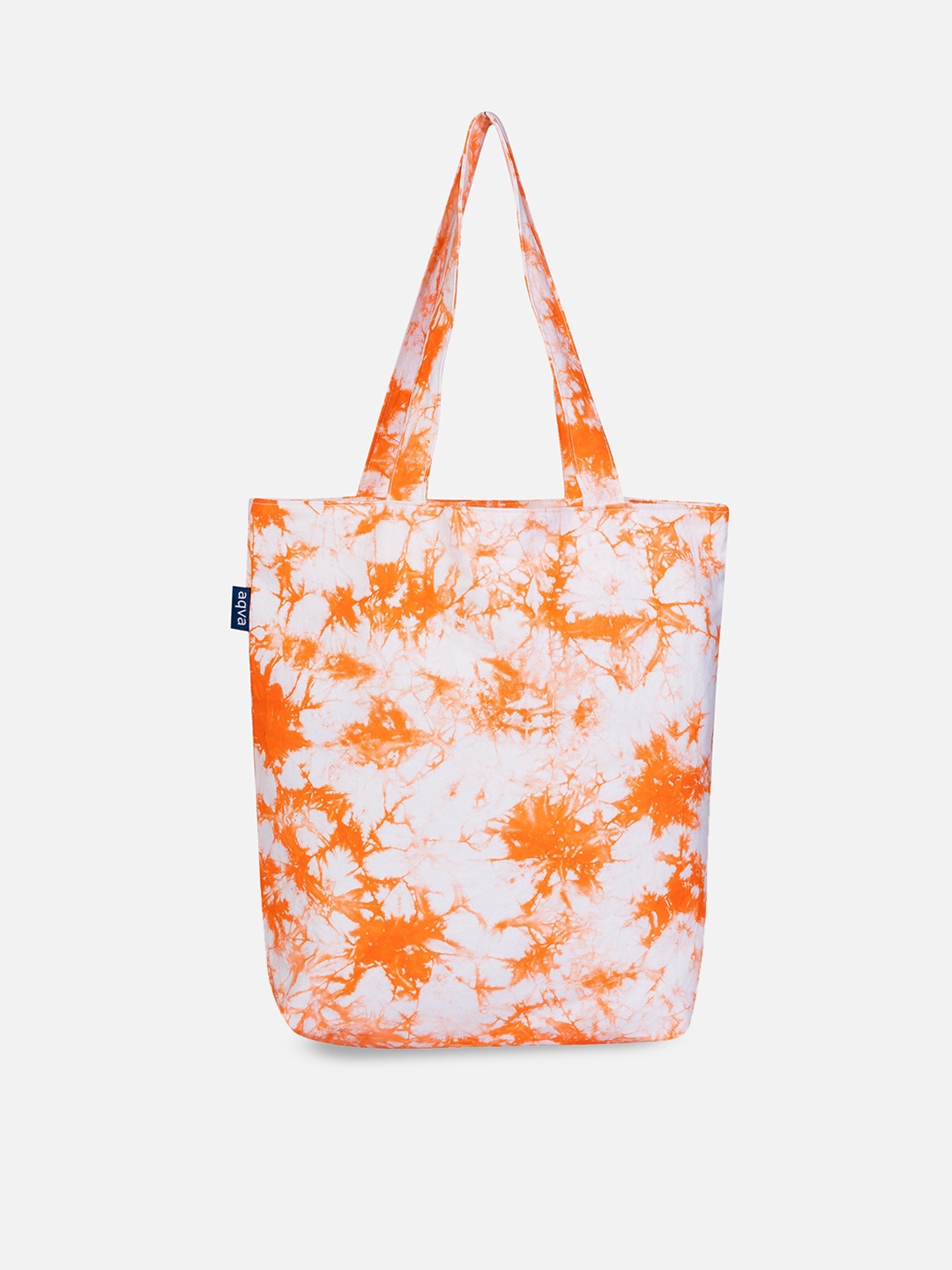 

AQVA Abstract Printed Shopper Tote Bag, Orange