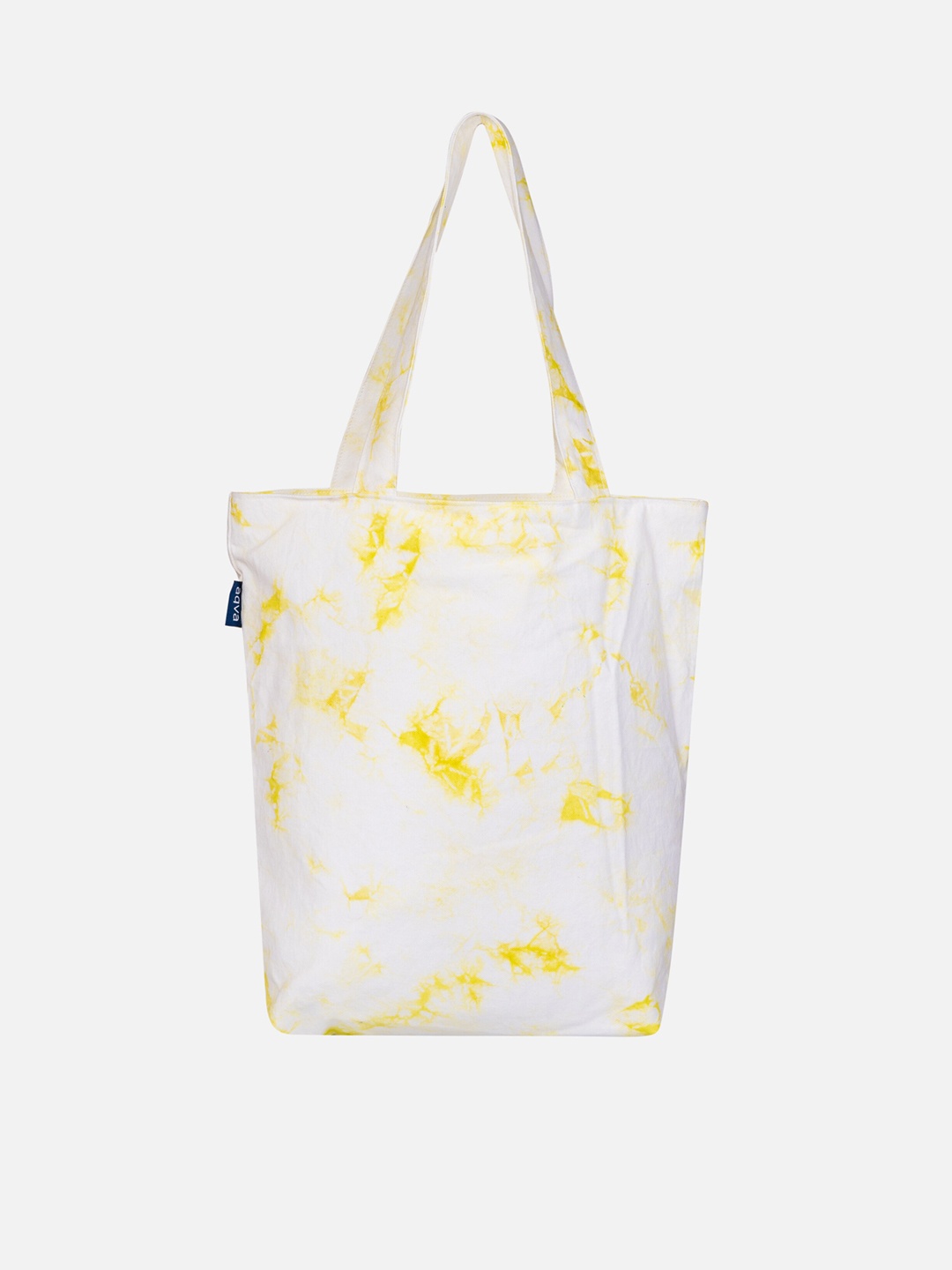 

AQVA Abstract Printed Shopper Tote Bag, Lime green