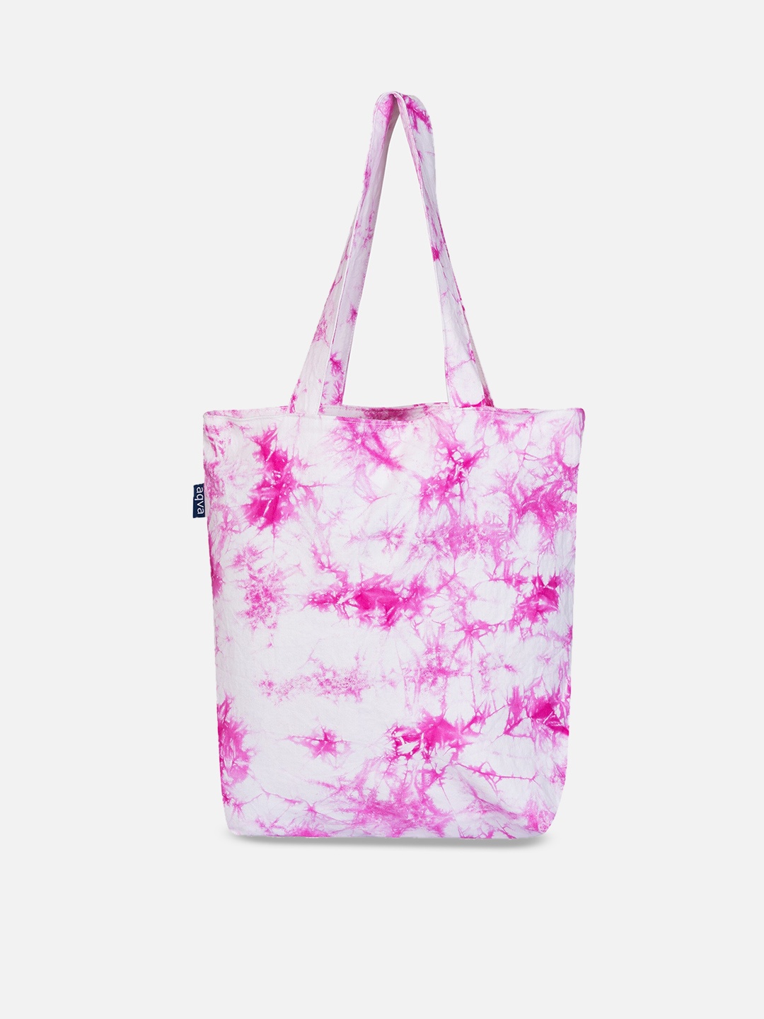 

AQVA Abstract Printed Oversized Shopper Tote Bag, Pink