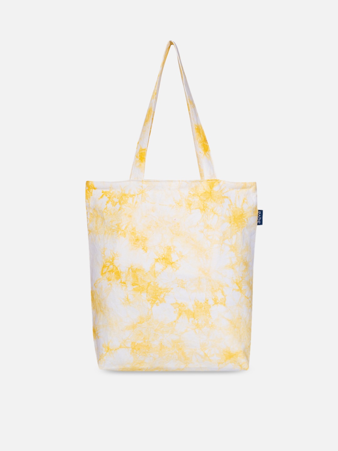 

AQVA Abstract Printed Oversized Shopper Tote Bag, Yellow