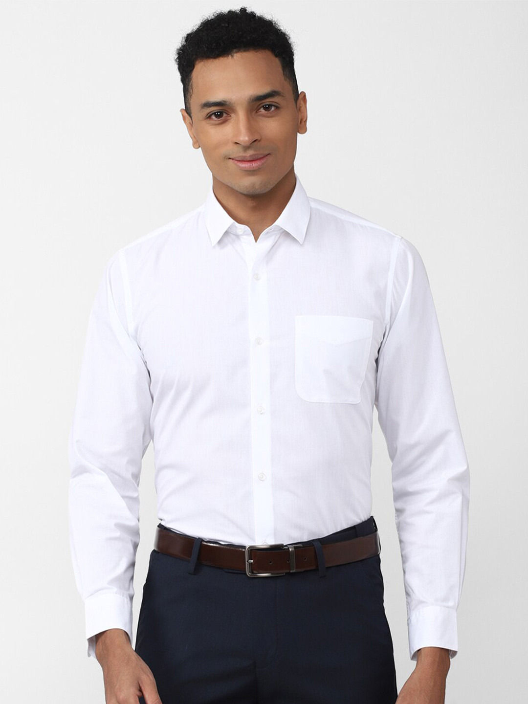 

Peter England Men Slim Fit Formal Shirt, White