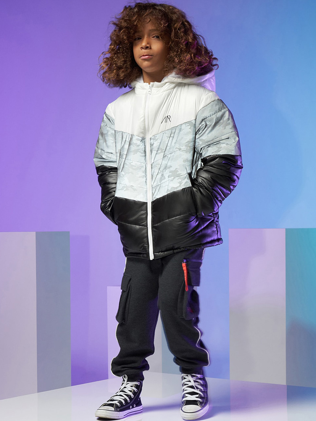 

Angel & Rocket Boys Lightweight Puffer Jacket, White