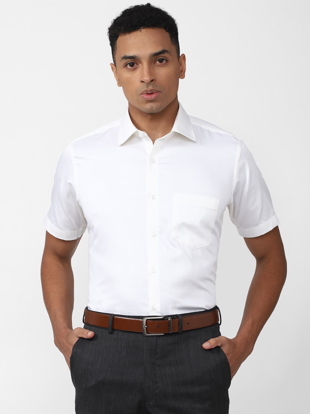 

Van Heusen Men Pure Cotton Formal Shirt, White