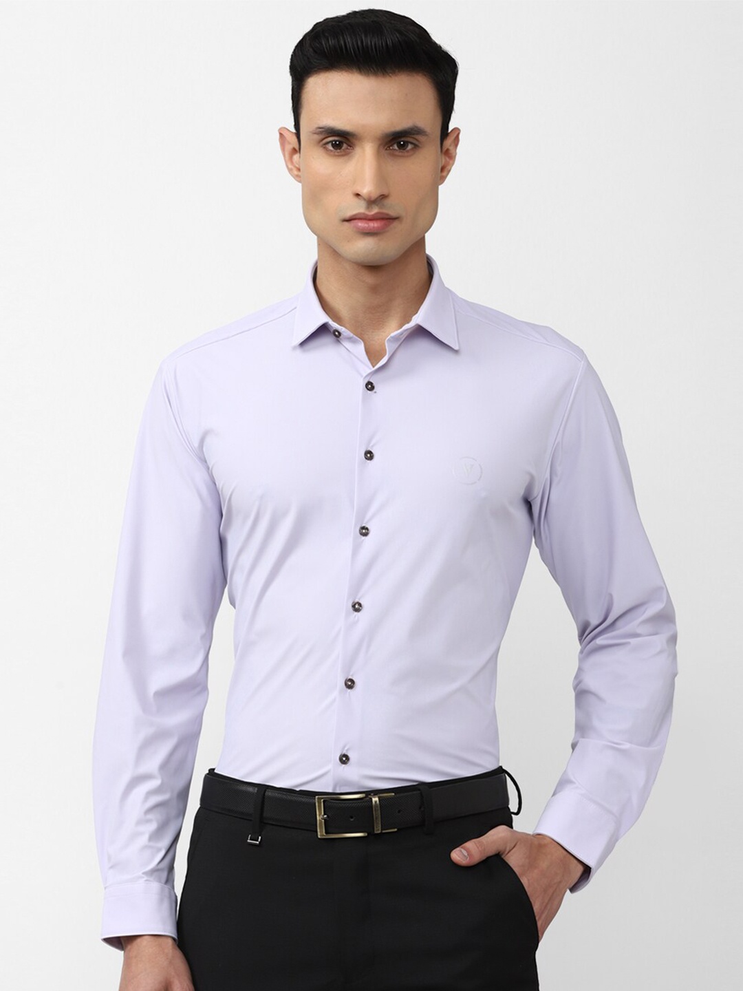 

Van Heusen Men Slim Fit Formal Shirt, Lavender