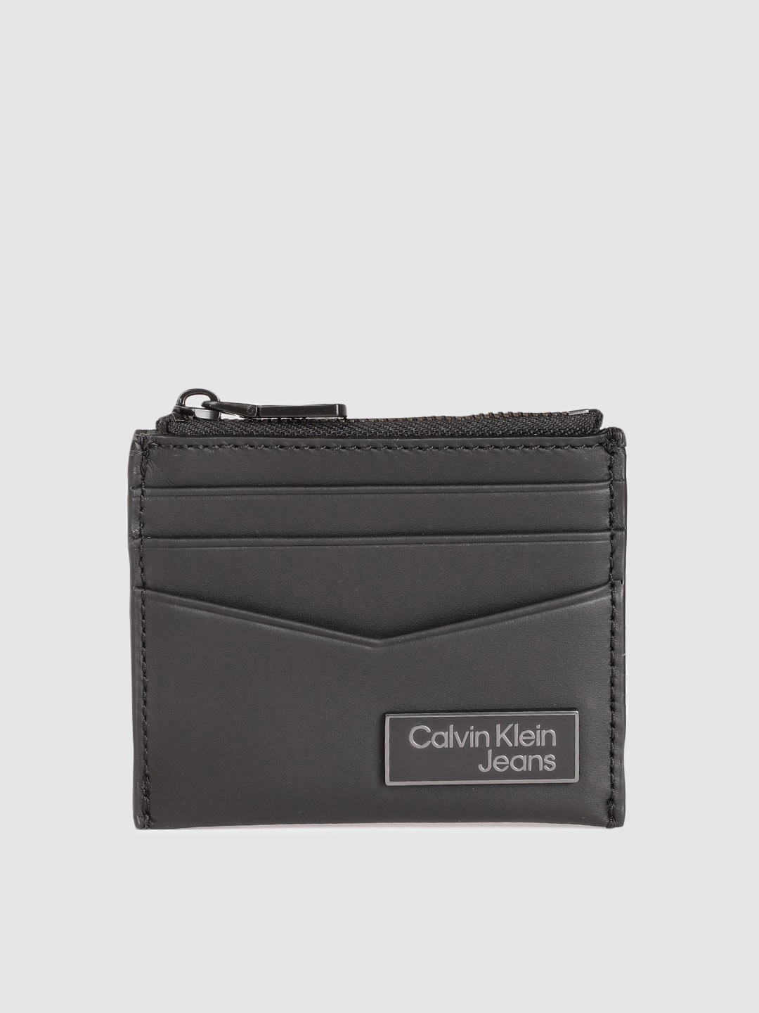 

Calvin Klein Men Leather Card Holder, Black