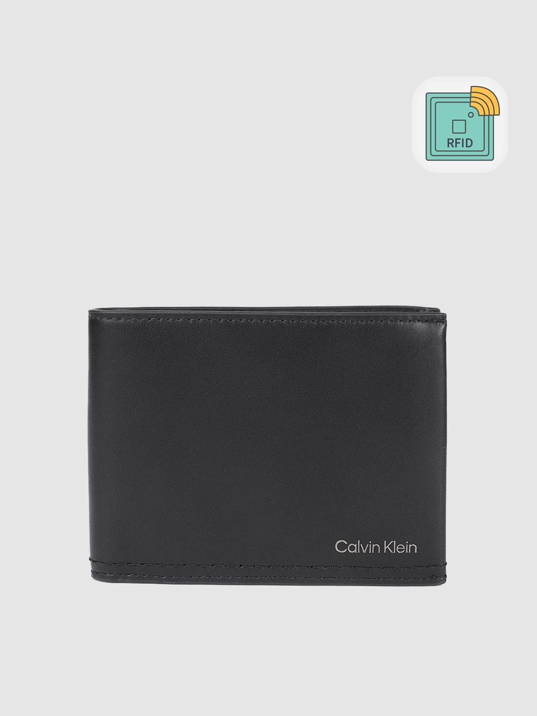 

Calvin Klein Men Black Leather Money Clip