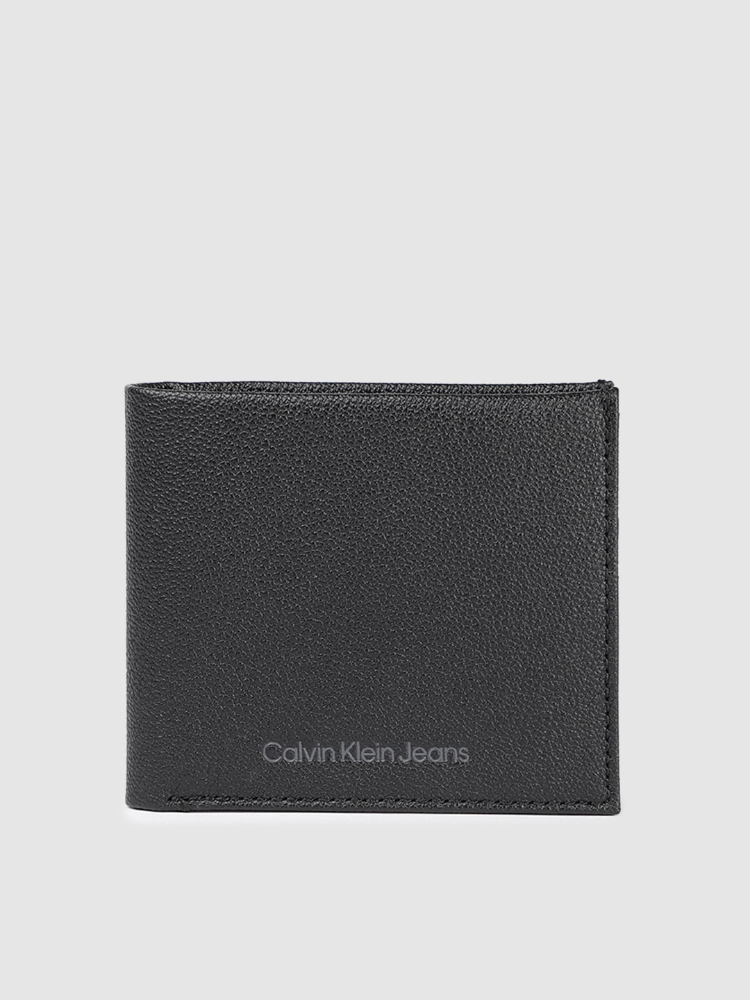 

Calvin Klein Men Animal Textured Leather Two Fold Wallet, Black