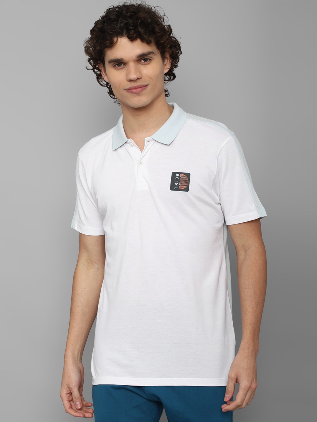 

Allen Solly Men Polo Collar Pure Cotton T-shirt, White