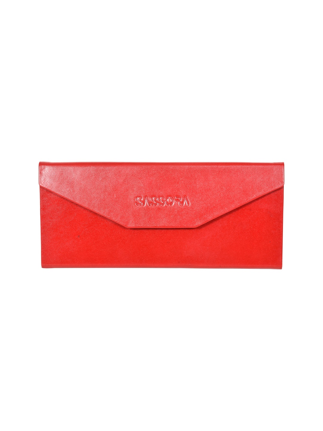 

Sassora Leather Sunglasses Case, Red