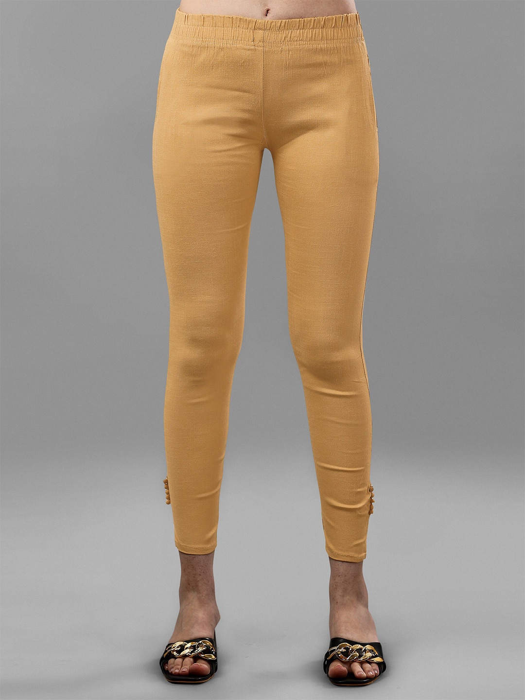 

ASPORA Women Beige Skinny Fit Treggings