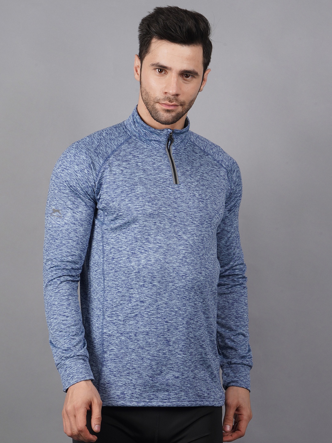 

Shiv Naresh Men High Neck T-shirt, Blue