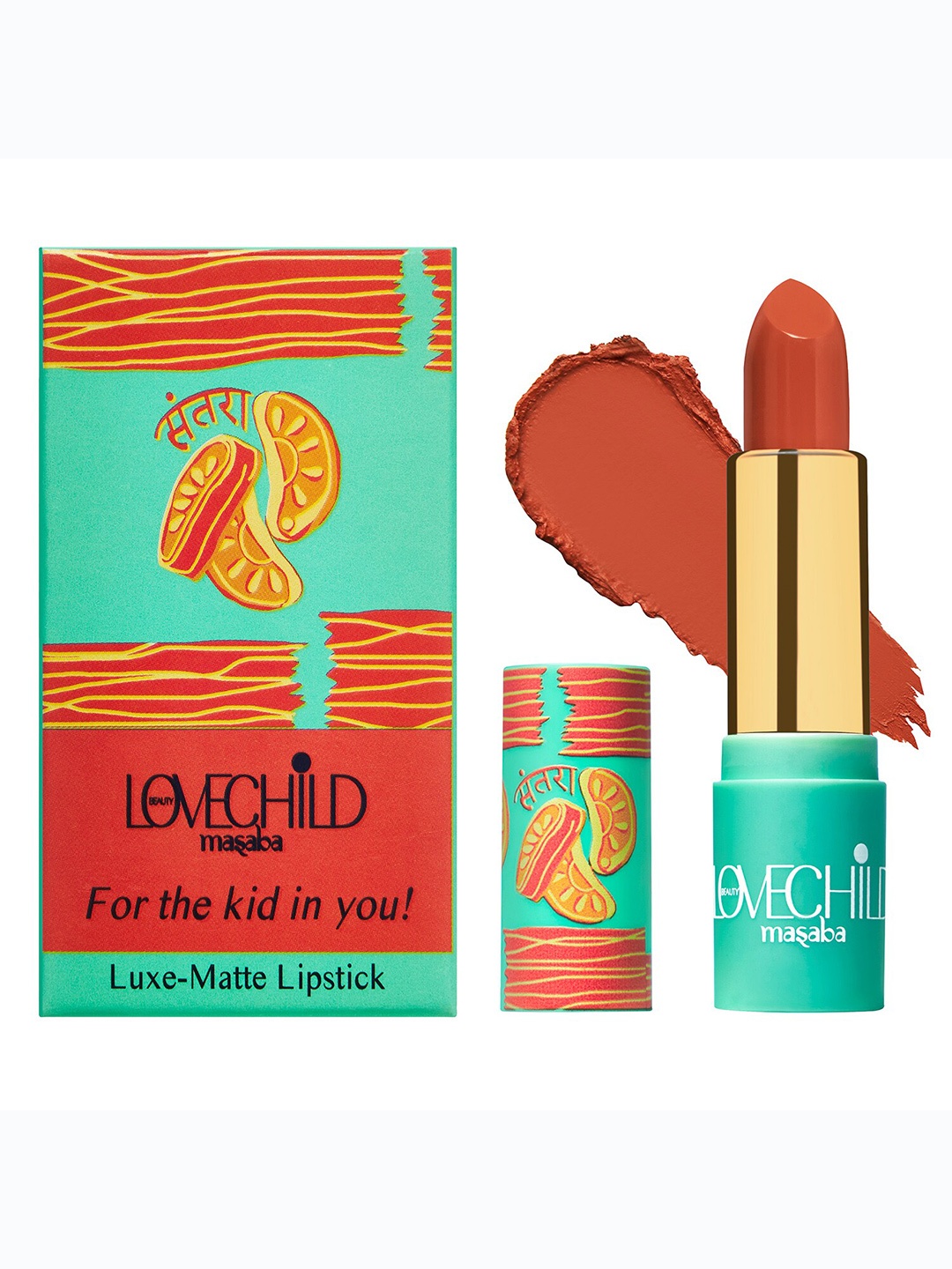 

Lovechild Masaba For The Kid In You Luxe-Matte Lipstick - Sour-Casm 09, Orange