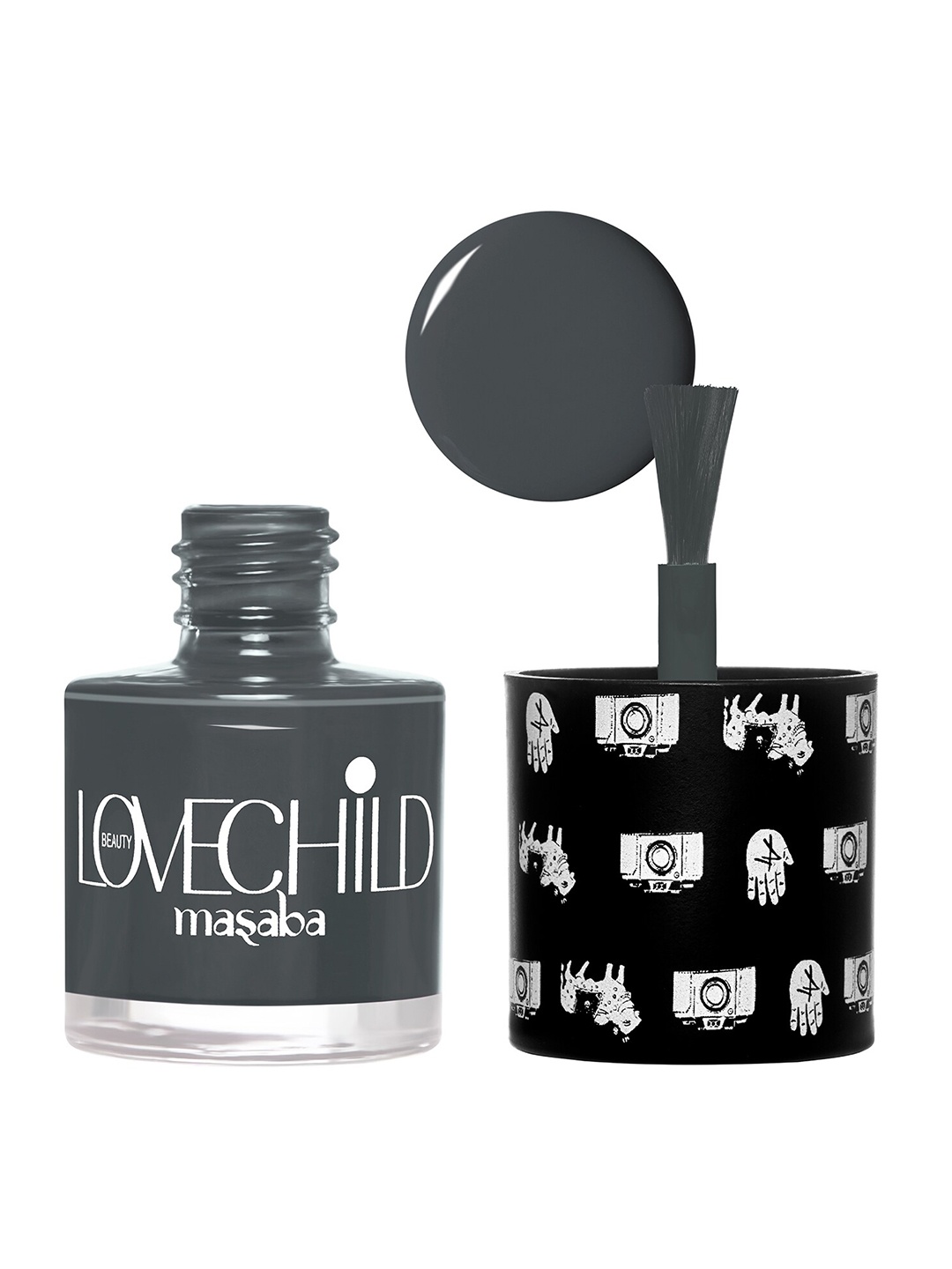 

Lovechild Masaba The Classics Long Lasting Shimmer Nail Enamel 8ml - Saawan 14, Grey