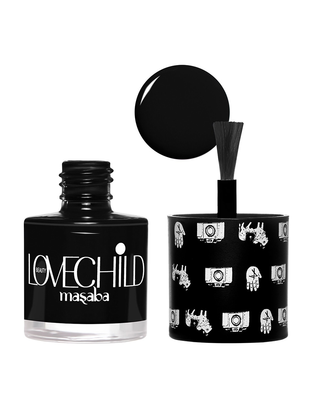 

Lovechild Masaba The Classics Long Lasting & Chip-Resistant Nail Enamel 8ml - Jaddu 15, Black