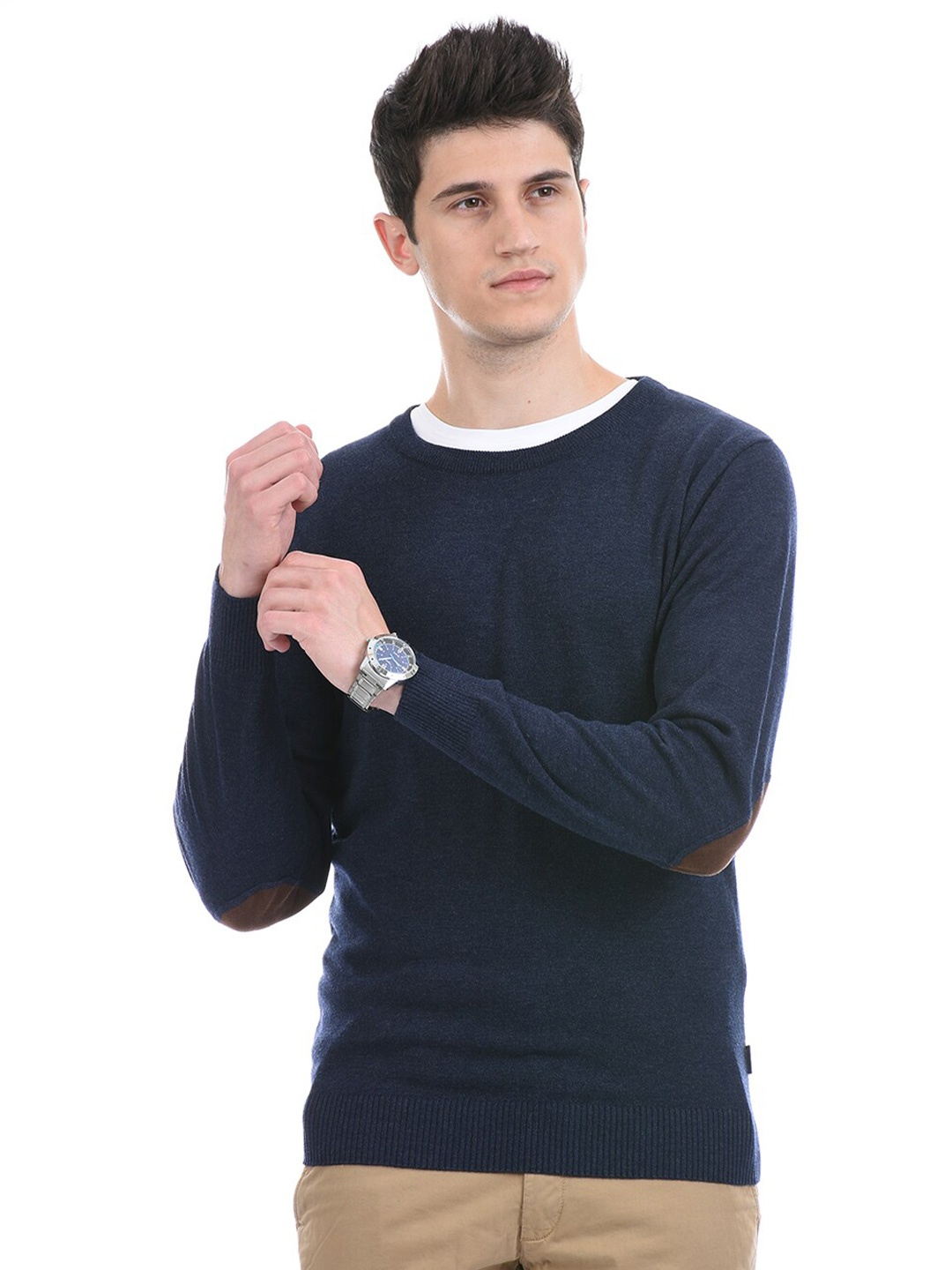 

LONDON FOG Men Acrylic Pullover, Navy blue