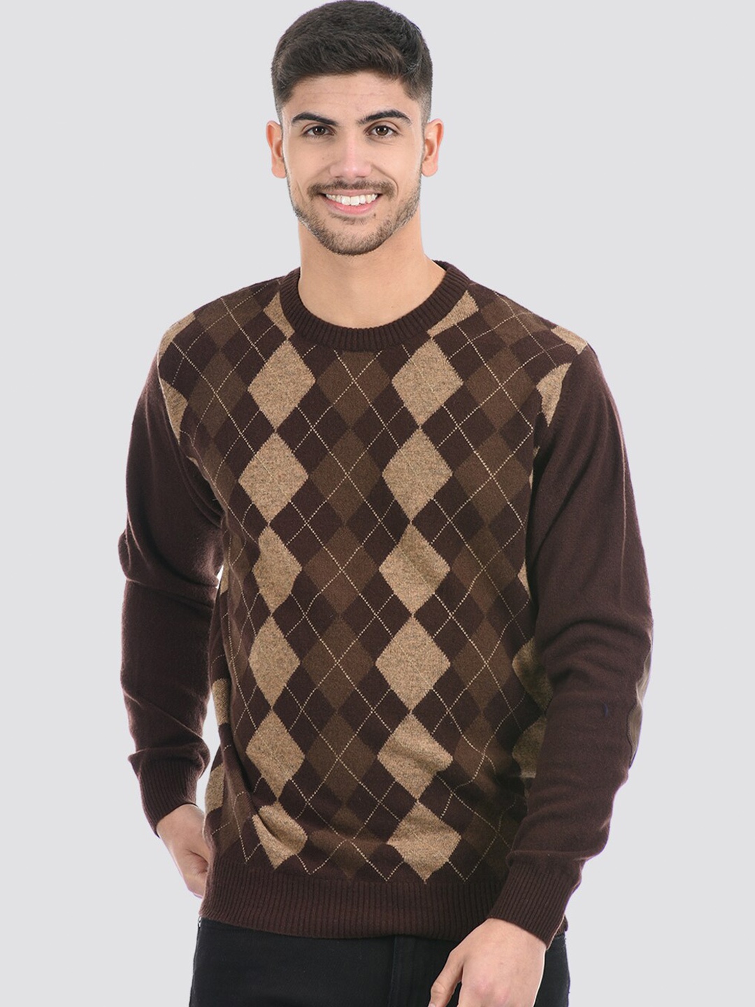 

LONDON FOG Men Argyle Pullover, Brown