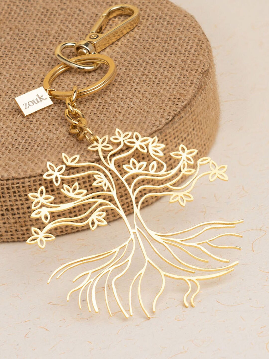 

ZOUK Women 24k Gold-Plated Tree Shaped Bag Charm