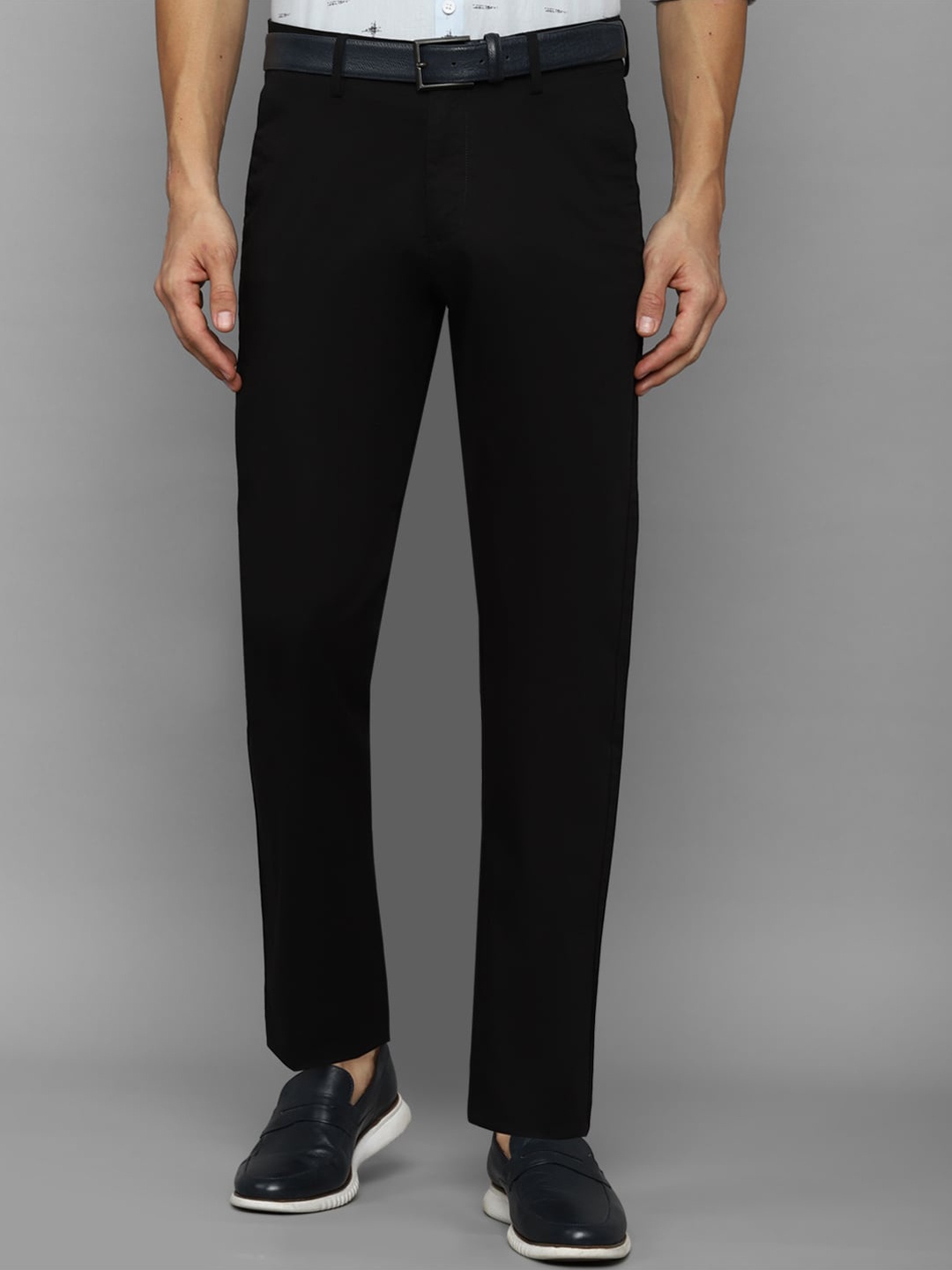 

Allen Solly Men Regular-Fit Casual Trousers, Black