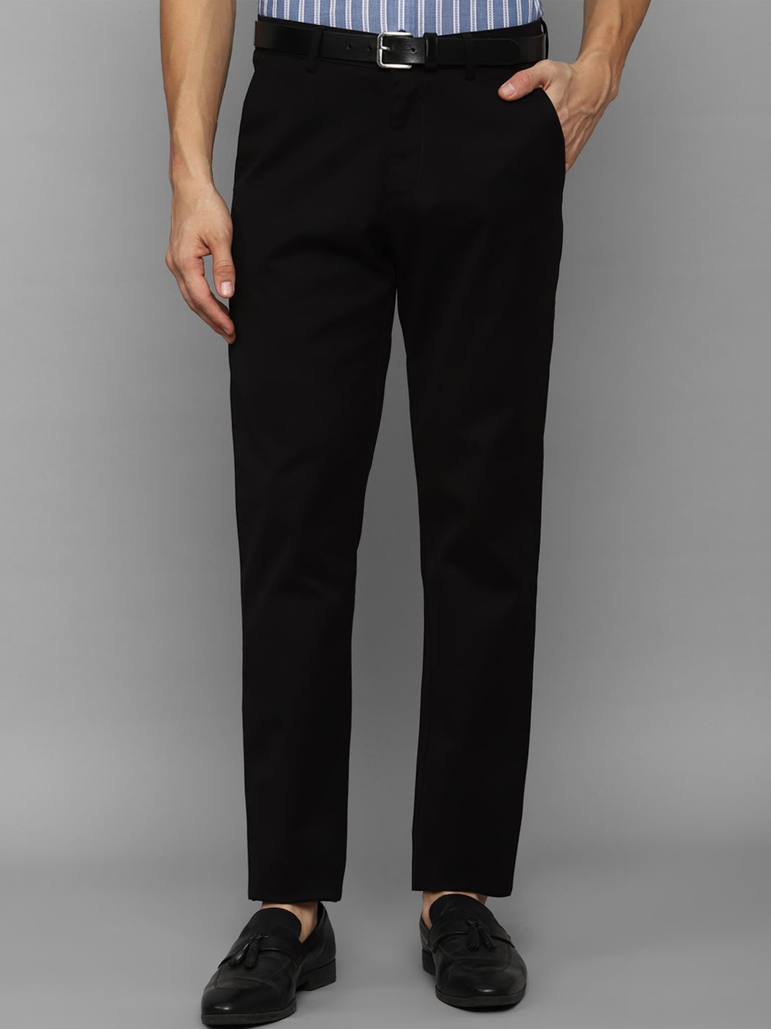 

Allen Solly Men Formal Trousers, Black